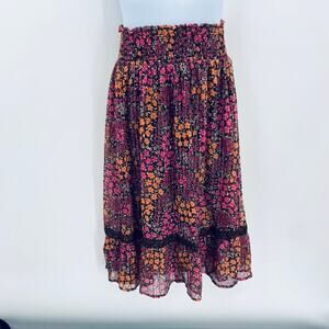 Justice Floral Peasant Hi-Low Skirt - Size 10 - Flowy